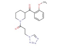 (2-methoxyphenyl){1-[3-(1H-tetrazol-1-yl)propanoyl]-3-piperidinyl}methanone