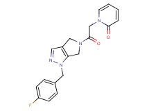 1-{2-[1-(4-fluorobenzyl)-4,6-dihydropyrrolo[3,4-c]pyrazol-5(1H)-yl]-2-oxoethyl}pyridin-2(1H)-one