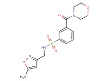 N-[(5-methylisoxazol-3-yl)methyl]-3-(morpholin-4-ylcarbonyl)benzenesulfonamide