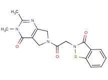 2,3-dimethyl-6-[(3-oxo-1,2-benzisothiazol-2(3H)-yl)acetyl]-3,5,6,7-tetrahydro-4H-pyrrolo[3,4-d]pyrimidin-4-one