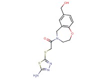 (4-{[(5-amino-1,3,4-thiadiazol-2-yl)thio]acetyl}-2,3,4,5-tetrahydro-1,4-benzoxazepin-7-yl)methanol