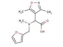 (3,5-dimethylisoxazol-4-yl)[(2-furylmethyl)(methyl)amino]acetic acid