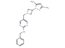N-benzyl-5-{[3-(3,5-dimethyl-1H-pyrazol-1-yl)azetidin-1-yl]methyl}pyrimidin-2-amine