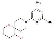 9-(6-amino-2-methylpyrimidin-4-yl)-1-oxa-9-azaspiro[5.5]undecan-5-ol