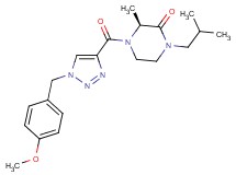 (3S*)-1-isobutyl-4-{[1-(4-methoxybenzyl)-1H-1,2,3-triazol-4-yl]carbonyl}-3-methyl-2-piperazinone