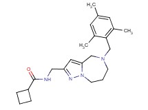 N-{[5-(mesitylmethyl)-5,6,7,8-tetrahydro-4H-pyrazolo[1,5-a][1,4]diazepin-2-yl]methyl}cyclobutanecarboxamide