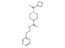 1-(cyclobutylcarbonyl)-N-[2-(2-pyrazinyl)ethyl]-4-piperidinecarboxamide