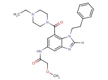 N-[7-[(4-ethyl-1-piperazinyl)carbonyl]-1-(2-phenylethyl)-1H-benzimidazol-5-yl]-2-methoxyacetamide