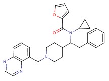 N-cyclopropyl-N-{2-phenyl-1-[1-(5-quinoxalinylmethyl)-4-piperidinyl]ethyl}-2-furamide