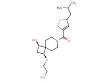 (1R*,3S*)-3-(2-hydroxyethoxy)-7-[(3-isobutylisoxazol-5-yl)carbonyl]-7-azaspiro[3.5]nonan-1-ol