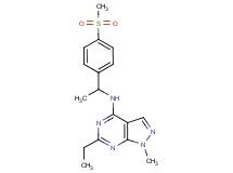 6-ethyl-1-methyl-N-{1-[4-(methylsulfonyl)phenyl]ethyl}-1H-pyrazolo[3,4-d]pyrimidin-4-amine