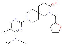 9-[4-(dimethylamino)-5-methylpyrimidin-2-yl]-2-(tetrahydrofuran-2-ylmethyl)-2,9-diazaspiro[5.5]undecan-3-one