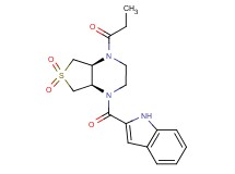 (4aS*,7aR*)-1-(1H-indol-2-ylcarbonyl)-4-propionyloctahydrothieno[3,4-b]pyrazine 6,6-dioxide