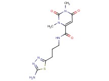 N-[3-(5-amino-1,3,4-thiadiazol-2-yl)propyl]-1,3-dimethyl-2,6-dioxo-1,2,3,6-tetrahydro-4-pyrimidinecarboxamide
