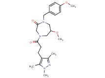 6-methoxy-1-(4-methoxybenzyl)-4-[3-(1,3,5-trimethyl-1H-pyrazol-4-yl)propanoyl]-1,4-diazepan-2-one