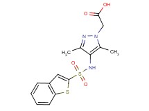 {4-[(1-benzothien-2-ylsulfonyl)amino]-3,5-dimethyl-1H-pyrazol-1-yl}acetic acid