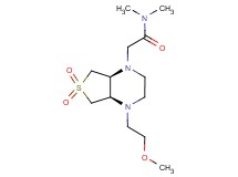 2-[(4aR*,7aS*)-4-(2-methoxyethyl)-6,6-dioxidohexahydrothieno[3,4-b]pyrazin-1(2H)-yl]-N,N-dimethylacetamide