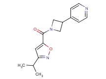 4-{1-[(3-isopropyl-5-isoxazolyl)carbonyl]-3-azetidinyl}pyridine