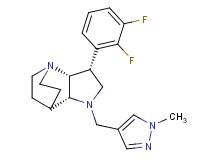 (3R*,3aR*,7aR*)-3-(2,3-difluorophenyl)-1-[(1-methyl-1H-pyrazol-4-yl)methyl]octahydro-4,7-ethanopyrrolo[3,2-b]pyridine
