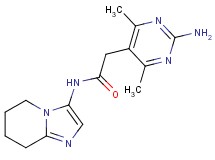 2-(2-amino-4,6-dimethylpyrimidin-5-yl)-N-(5,6,7,8-tetrahydroimidazo[1,2-a]pyridin-3-yl)acetamide