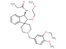 N-[(2R*,3R*)-1'-(3-ethoxy-4-methoxybenzyl)-2-(2-methoxyethoxy)-2,3-dihydrospiro[indene-1,4'-piperidin]-3-yl]propanamide