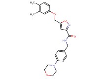 5-[(3,4-dimethylphenoxy)methyl]-N-[4-(4-morpholinyl)benzyl]-3-isoxazolecarboxamide