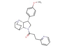 (3R*,3aR*,7aR*)-3-(4-methoxyphenyl)-1-(3-pyridin-2-ylpropanoyl)octahydro-4,7-ethanopyrrolo[3,2-b]pyridine