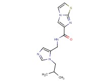 N-[(1-isobutyl-1H-imidazol-5-yl)methyl]imidazo[2,1-b][1,3]thiazole-6-carboxamide