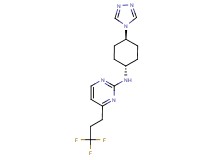 N-[trans-4-(4H-1,2,4-triazol-4-yl)cyclohexyl]-4-(3,3,3-trifluoropropyl)pyrimidin-2-amine