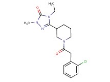 5-{1-[(2-chlorophenyl)acetyl]piperidin-3-yl}-4-ethyl-2-methyl-2,4-dihydro-3H-1,2,4-triazol-3-one