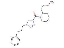 2-(2-methoxyethyl)-1-{[1-(3-phenylpropyl)-1H-1,2,3-triazol-4-yl]carbonyl}piperidine