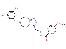 N-{2-[7-(3,5-dimethylbenzyl)-6,7,8,9-tetrahydro-5H-[1,2,4]triazolo[4,3-d][1,4]diazepin-3-yl]ethyl}-4-methoxybenzamide