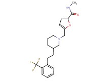 N-methyl-5-[(3-{2-[2-(trifluoromethyl)phenyl]ethyl}-1-piperidinyl)methyl]-2-furamide