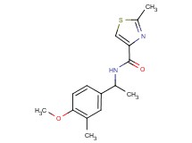 N-[1-(4-methoxy-3-methylphenyl)ethyl]-2-methyl-1,3-thiazole-4-carboxamide