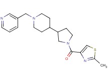 3-[(4-{1-[(2-methyl-1,3-thiazol-4-yl)carbonyl]-3-pyrrolidinyl}-1-piperidinyl)methyl]pyridine