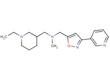 [(1-ethyl-3-piperidinyl)methyl]methyl{[3-(3-pyridinyl)-5-isoxazolyl]methyl}amine bis(trifluoroacetate)