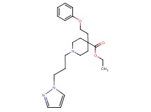 ethyl 4-(2-phenoxyethyl)-1-[3-(1H-pyrazol-1-yl)propyl]-4-piperidinecarboxylate
