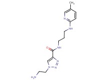 1-(2-aminoethyl)-N-{3-[(5-methylpyridin-2-yl)amino]propyl}-1H-1,2,3-triazole-4-carboxamide