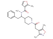 N-(1-{1-[(3,5-dimethyl-4-isoxazolyl)acetyl]-4-piperidinyl}-2-phenylethyl)-N,2-dimethyl-3-furamide
