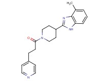 4-methyl-2-{1-[3-(4-pyridinyl)propanoyl]-4-piperidinyl}-1H-benzimidazole
