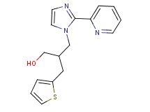 3-(2-pyridin-2-yl-1H-imidazol-1-yl)-2-(2-thienylmethyl)propan-1-ol