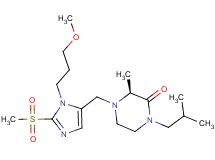 (3S)-1-isobutyl-4-{[1-(3-methoxypropyl)-2-(methylsulfonyl)-1H-imidazol-5-yl]methyl}-3-methyl-2-piperazinone