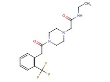 N-ethyl-2-(4-{[2-(trifluoromethyl)phenyl]acetyl}-1-piperazinyl)acetamide