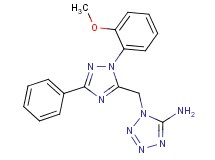 1-{[1-(2-methoxyphenyl)-3-phenyl-1H-1,2,4-triazol-5-yl]methyl}-1H-tetrazol-5-amine