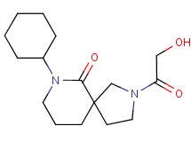 7-cyclohexyl-2-glycoloyl-2,7-diazaspiro[4.5]decan-6-one