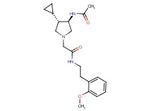 2-[rel-(3R,4S)-3-(acetylamino)-4-cyclopropyl-1-pyrrolidinyl]-N-[2-(2-methoxyphenyl)ethyl]acetamide hydrochloride