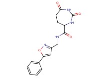 2,7-dioxo-N-[(5-phenylisoxazol-3-yl)methyl]-1,3-diazepane-4-carboxamide