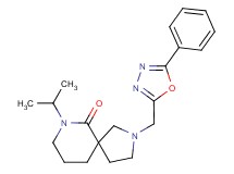 7-isopropyl-2-[(5-phenyl-1,3,4-oxadiazol-2-yl)methyl]-2,7-diazaspiro[4.5]decan-6-one