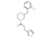 2-(2-chlorobenzyl)-4-[3-(3-thienyl)propanoyl]morpholine