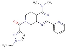 7-[(1-ethyl-1H-pyrazol-3-yl)carbonyl]-N,N-dimethyl-2-pyridin-2-yl-5,6,7,8-tetrahydropyrido[3,4-d]pyrimidin-4-amine